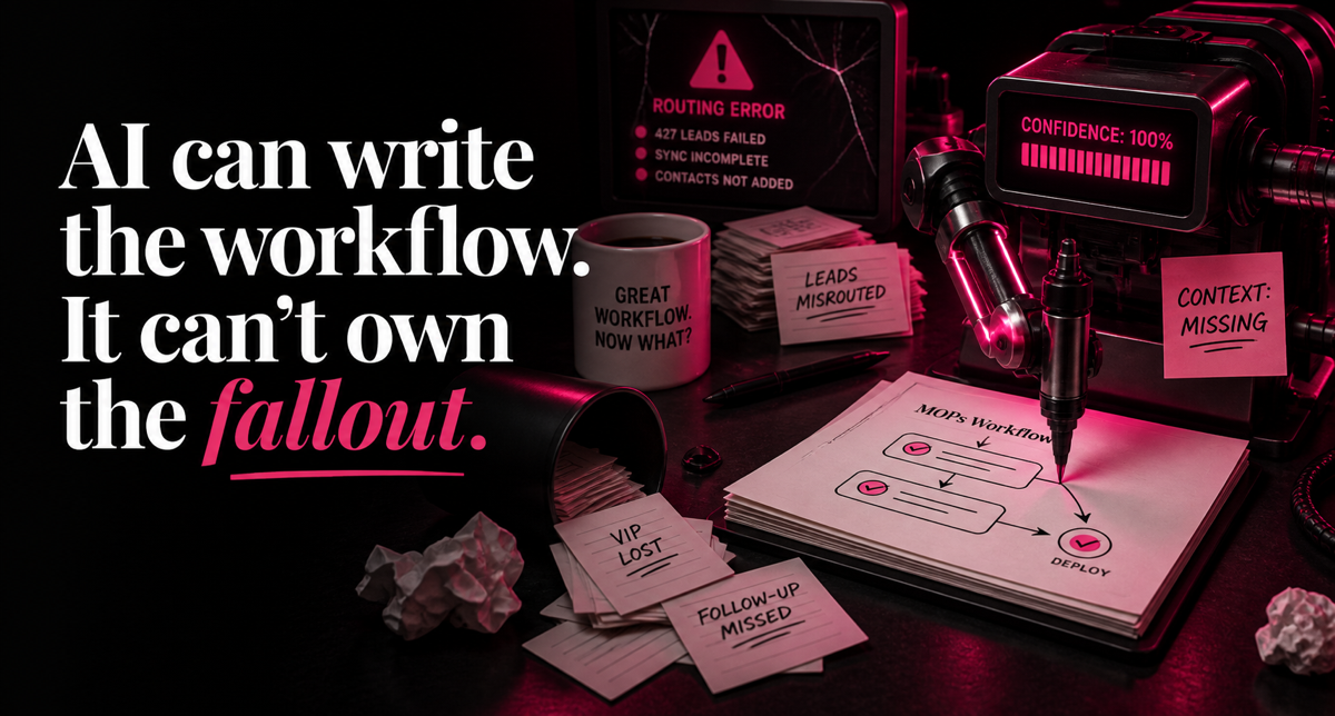 AI Can Write the Workflow. It Can't Own the Fallout.
