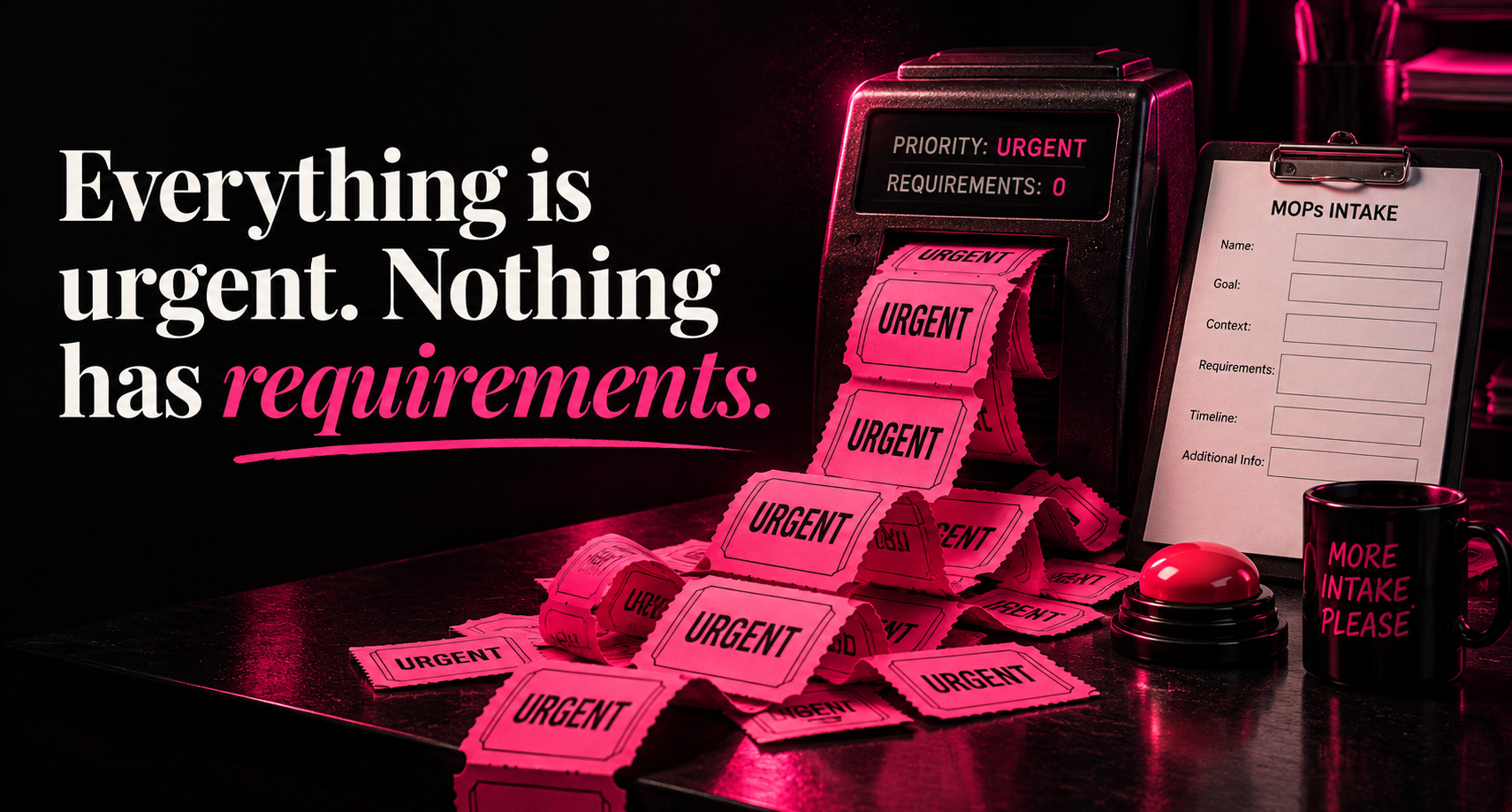 Everything Is Urgent. Nothing Has Requirements.