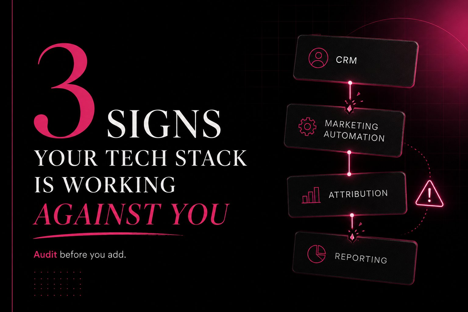3 Signs Your Tech Stack Is Working Against You cover